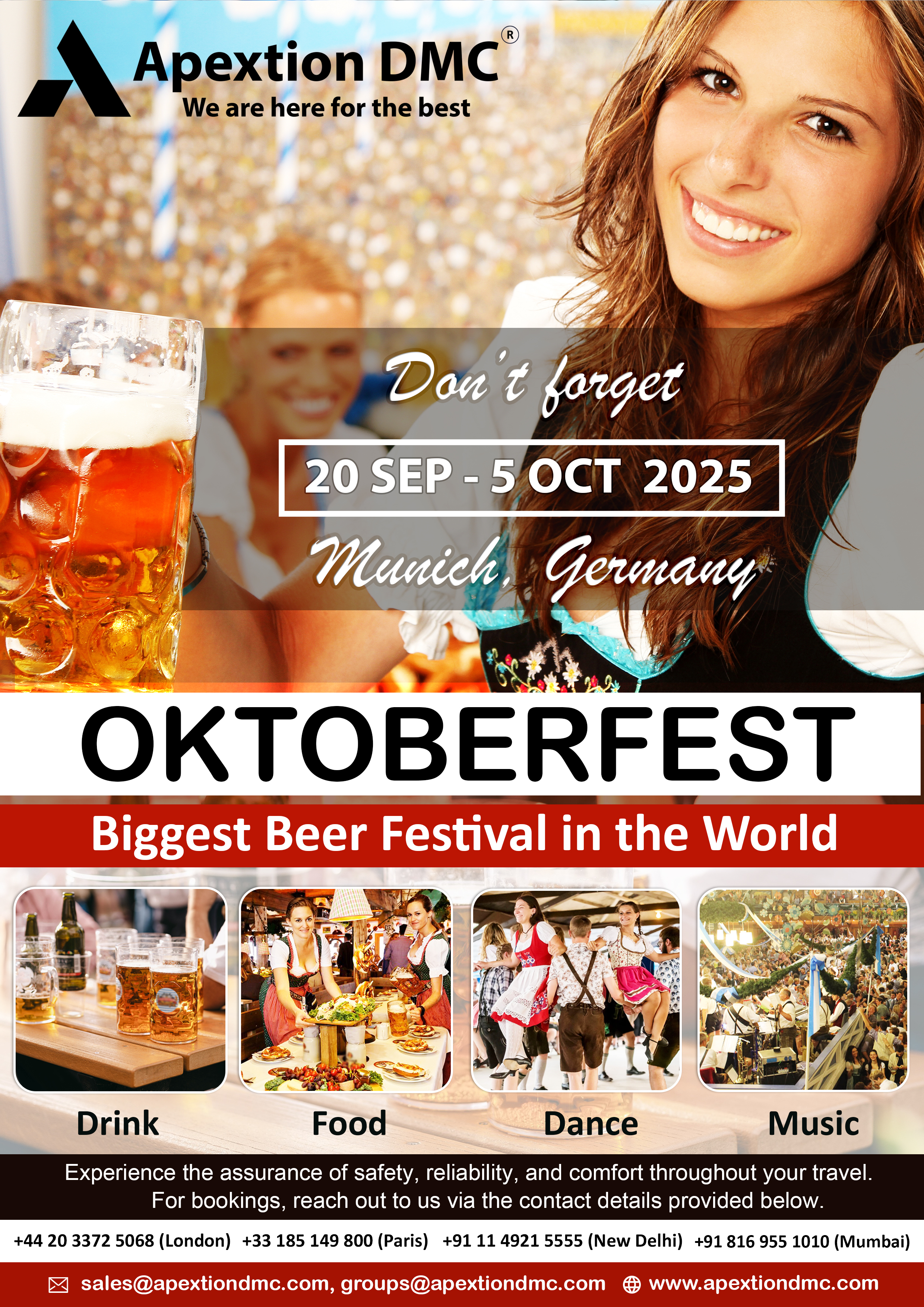 Munich Oktoberfest 2025 | oktoberfest wine festival | Apextion DMC