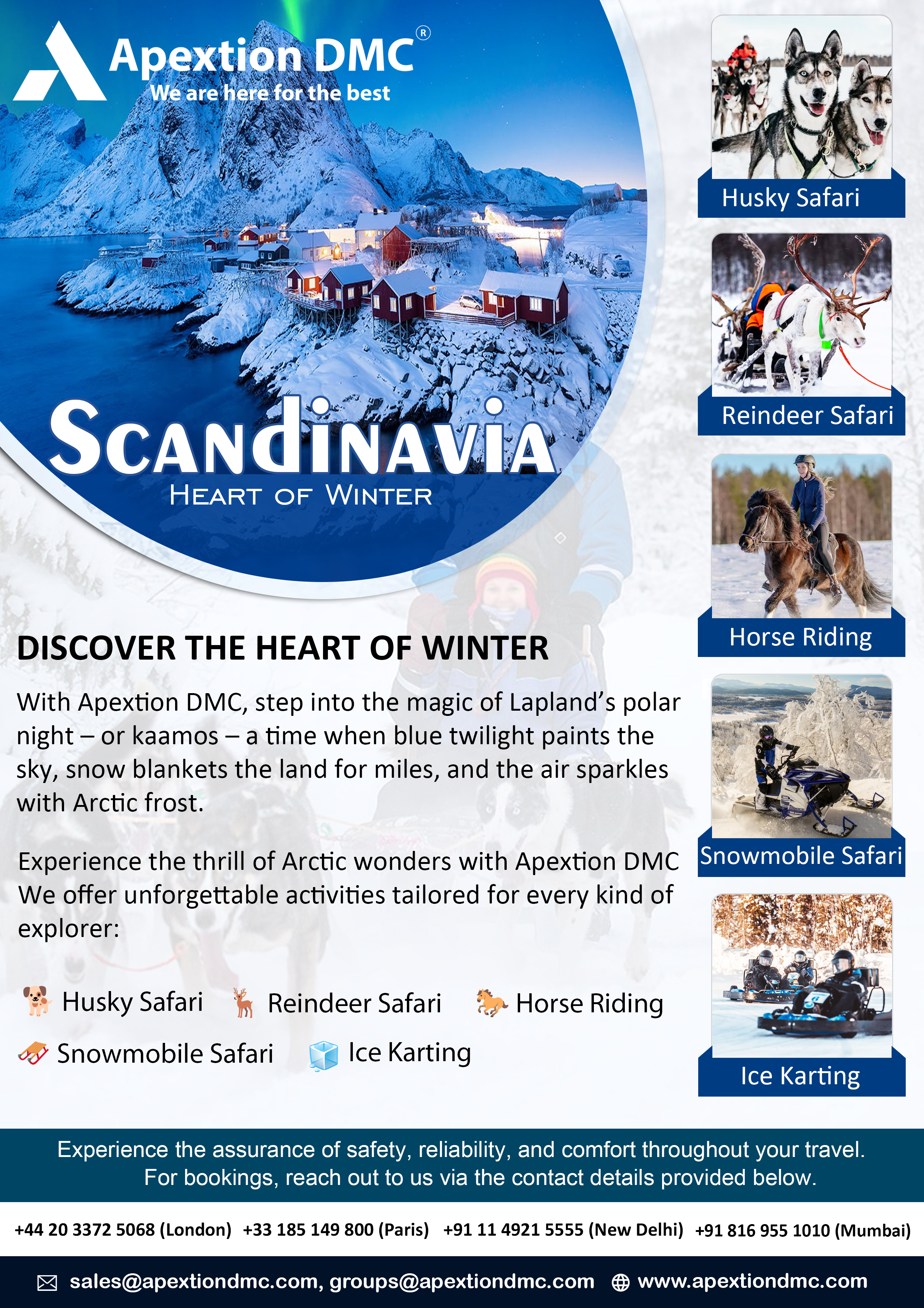 Scandinavia - The Heart of Winter. Ride, Race, and Roam through snow with Apextion DMC.